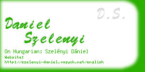 daniel szelenyi business card